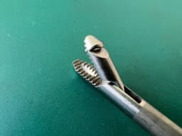 Wisap 7668 Laparoscopic 5mm x 33cm Serrated Grasping Forceps