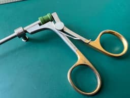 Wisap 7668 Laparoscopic 5mm x 33cm Serrated Grasping Forceps