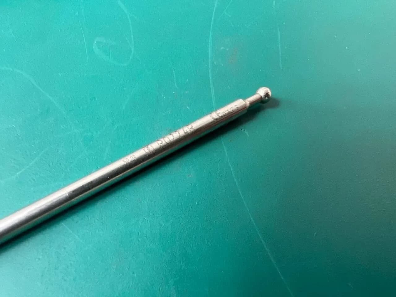 Aesculap PO774R TEC MONOPOLAR Grasping Forceps, jaw inserts, 310 mm 5 mm