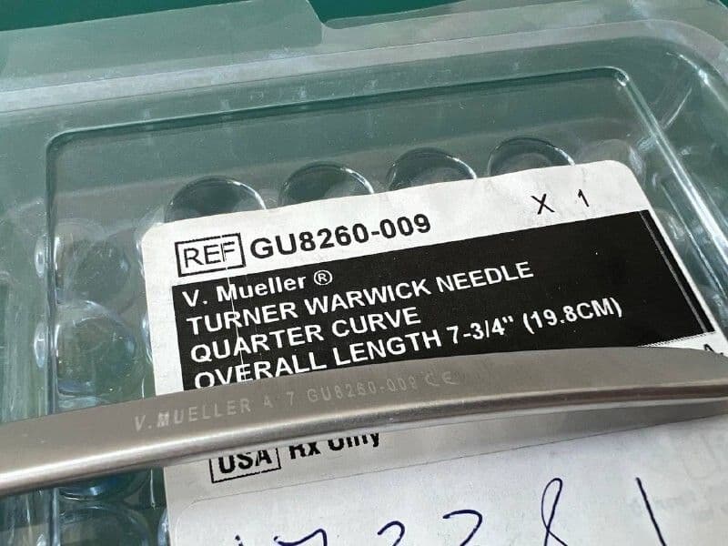 Голка Turner Warwick V. Mueller GU8260-009, чверть-вигин, 19.8 см 7-3/4″