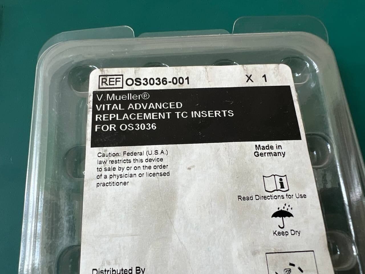 V.Mueller OS3036-001 Vital Advanced Replacement TC Inserts for OS3036
