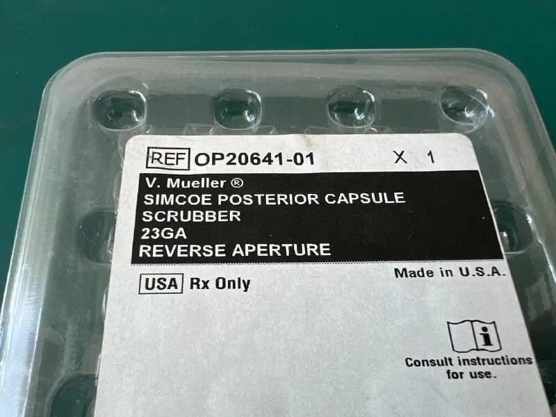 Скрабер задньої капсули Simcoe V. Mueller OP20641-01, 23 GA, реверсивний отвір