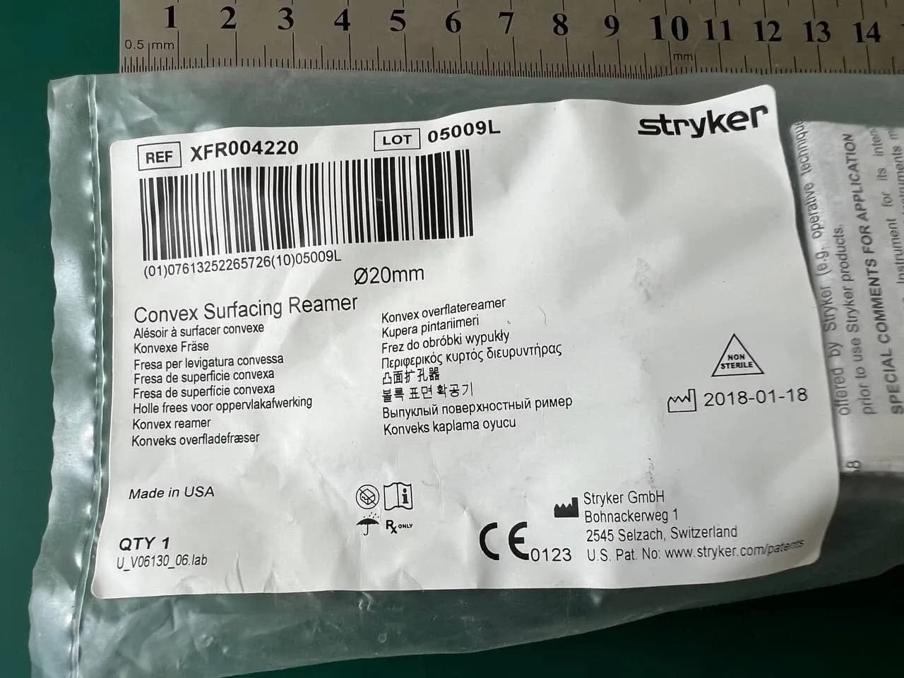 Опукла шліфувальна фреза Stryker XFR004220, 20 mm