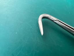 V. Mueller CH07458 Jacobson Scissors 125 Degree Angled Spring Handled  6 1/2"