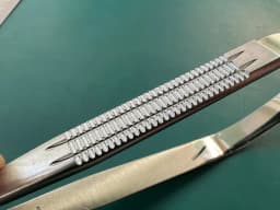V. Mueller CH07458 Jacobson Scissors 125 Degree Angled Spring Handled  6 1/2"