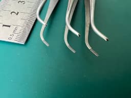 (Lot of 3) Storz E1416 Bracken Curved Iris Forceps
