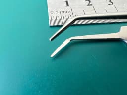 Пінцет біполярний ізольований кутовий V. Mueller EBP 11060-54A, кінчик 0.6 mm