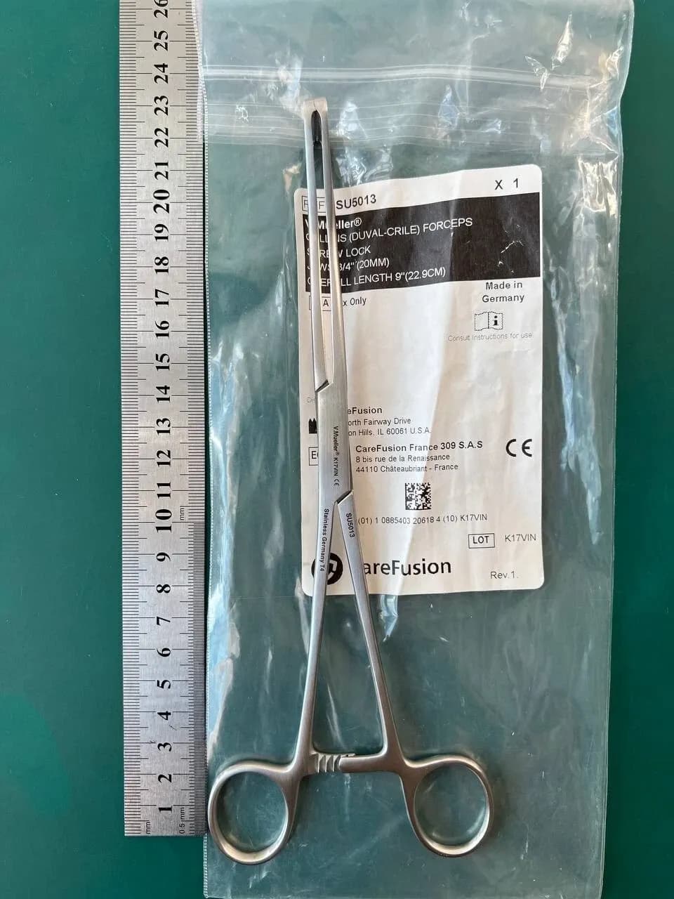 Затискач V. Mueller SU5013 Collins Duval Crile з гвинтовим замком, 3/4″ (20 mm)