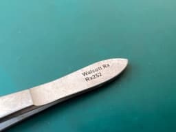 Walcott Rx252 McPherson Tying Forceps With 4mm Smooth Tying Platform
