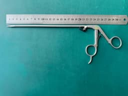 KARL STORZ 8665 R Steiner Laryngoforce II Clip Forceps, Jaws Curved Right 10"
