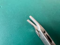 KARL STORZ 8665 R Steiner Laryngoforce II Clip Forceps, Jaws Curved Right 10"