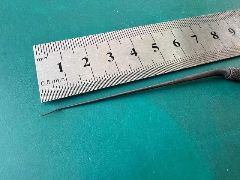 Гачок кутовий Richards 13-0203 з рифленою ручкою, стрижень під кутом 20°