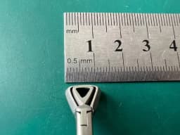 V. Mueller RH4554 l 8mm Triangular Meltzer Adenoid Punch Forceps ENT
