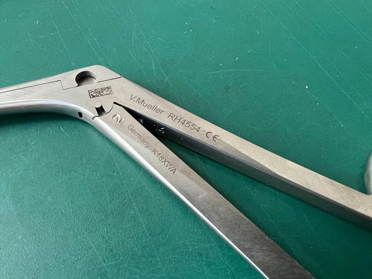 V. Mueller RH4554 l 8mm Triangular Meltzer Adenoid Punch Forceps ENT