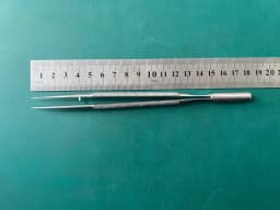 Dennis Micro Forceps,  platform tips, Round handle, 7″ 18.0 cm Scanlan 4004-95