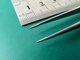 Dennis Micro Forceps,  platform tips, Round handle, 7″ 18.0 cm Scanlan 4004-95
