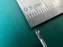 Пінцет ЛОР Wullstein V. Mueller AU14122, овальна чашка 0.9mmx4.5mm