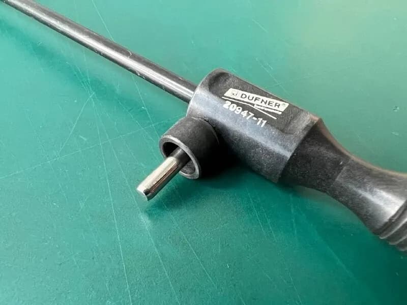Dufner 20947-11 MICTEC Flat electrode with suction irrigation connection, 6.8 mm