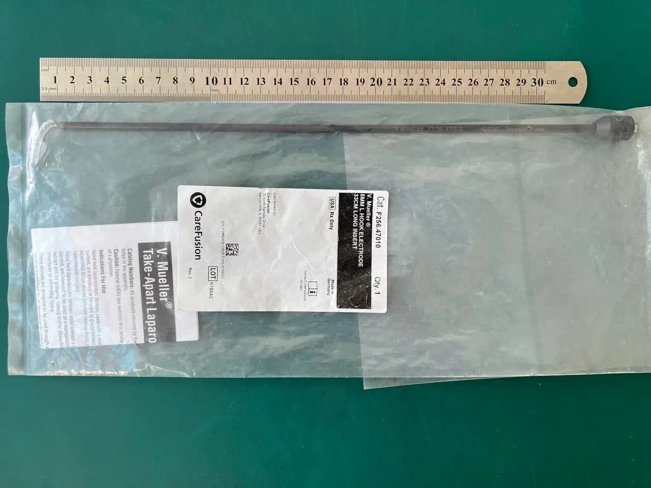 Електрод-гачок "L" лапароскопічний V. Mueller F256.47010, 5 мм, 32 см