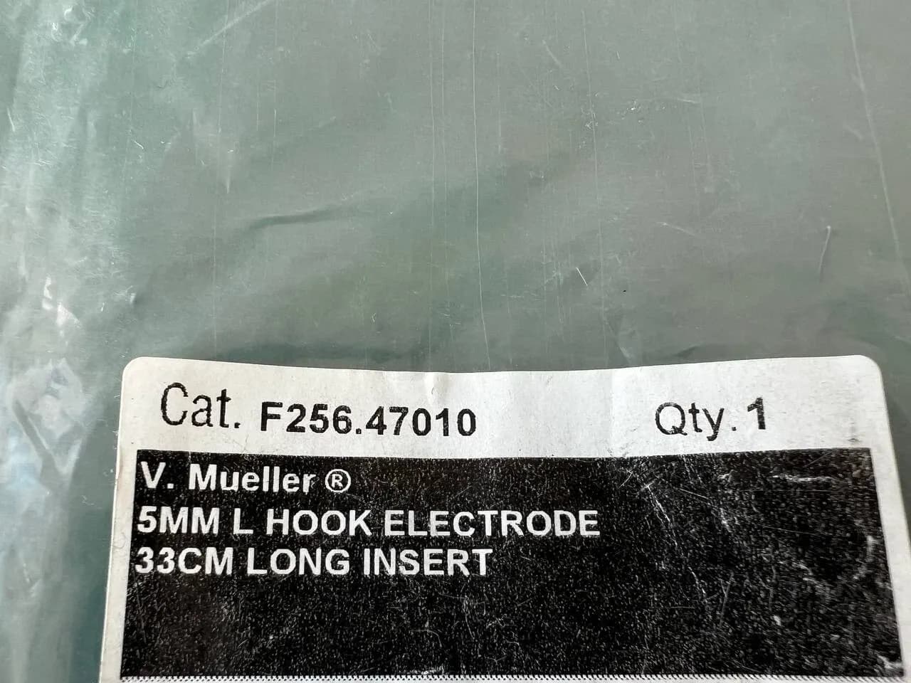 V. Mueller F256.47010 Surgical Laparoscopic 5 mm 32 cm "L" Hook Electrode