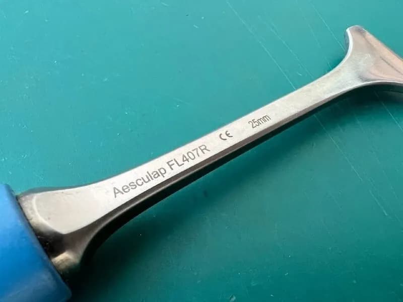 Остеотом LEXER Aesculap FL407R, 25 mm, 22.0cm (8.8″)
