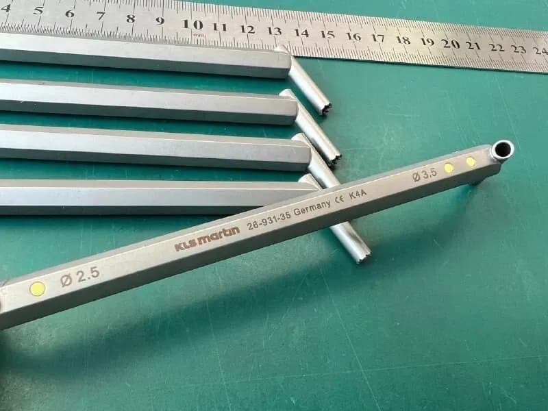 KLS Martin Double Drill Sleeve Soft tissue sleeve 2.5 mm 3.5 mm 15 cm 6"
