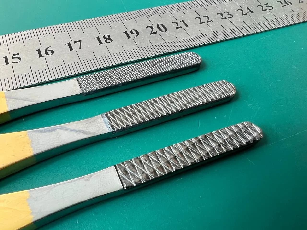 LOT of 3 Storz P1000 Rasp Double-ended Straight Tungsten carbide ends