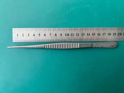 Scanlan 3003-04 Titanium DeBakey Dissecting Forceps Flat Handle 2 mm 7 3/4"