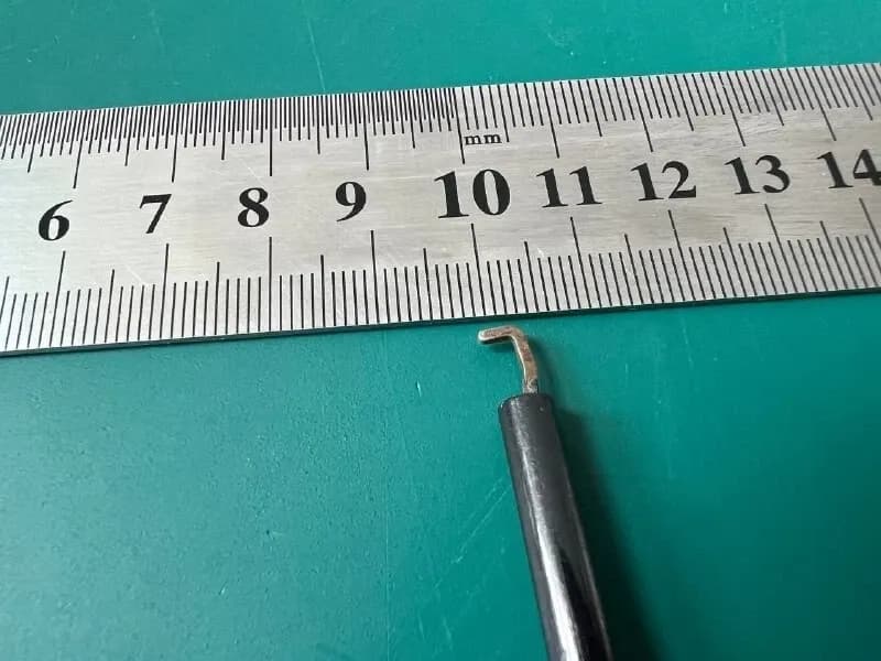 Електрод лапароскопічний V. Mueller LA8505, 5 мм, кутовий гачок 90°, багаторазовий