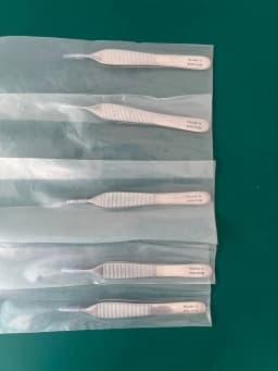 Lot of 5 Pilling IN-EX 101150 ADSON TISSUE FORCEPS 1 x 2, 4 3/4" (12cm)