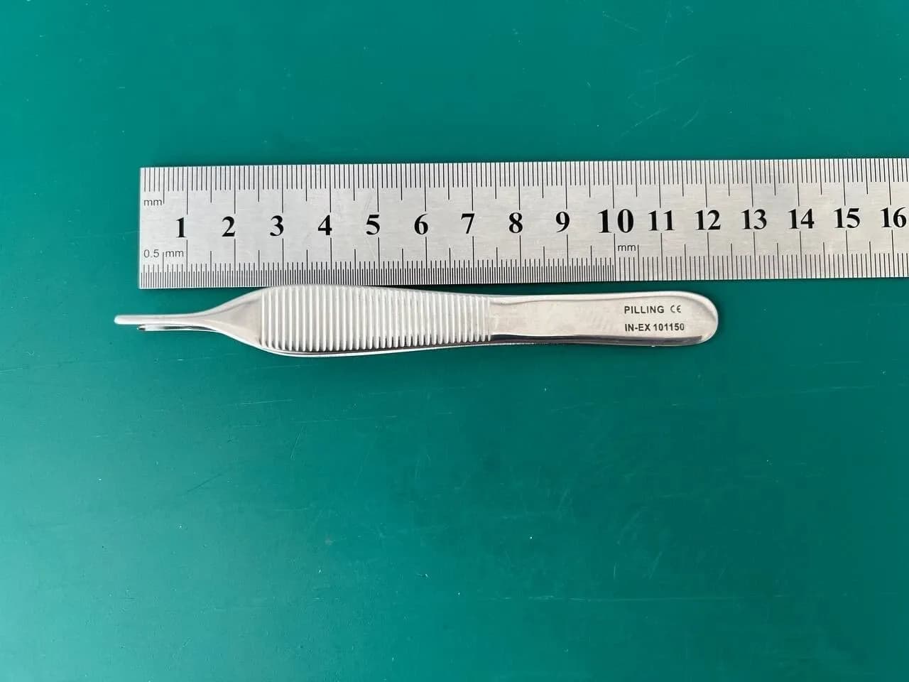 Lot of 5 Pilling IN-EX 101150 ADSON TISSUE FORCEPS 1 x 2, 4 3/4" (12cm)