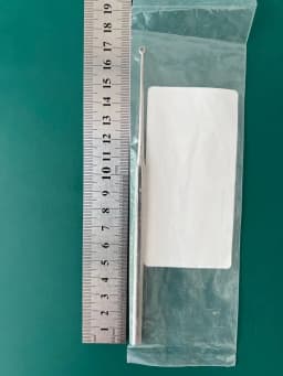 Vantage V919-284 Buck Ear Curette Size 1 6-3/4'' (170 mm) Straight
