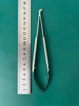 Ножиці Wexler SL0716.1F Potts, вигнуті 45°, мікро-леза, 17 см