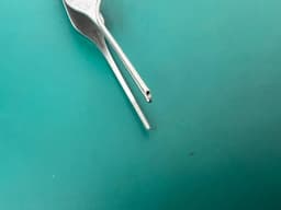Scanlan 4004-125 Broli-Adson Forceps 1.2 mm serrated tips, one suction cannula