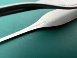 Scanlan 4004-125 Broli-Adson Forceps 1.2 mm serrated tips, one suction cannula