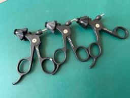Dufner Laparoscopic Instruments, Metzenbaum scissors, DeBakey forceps, Maryland