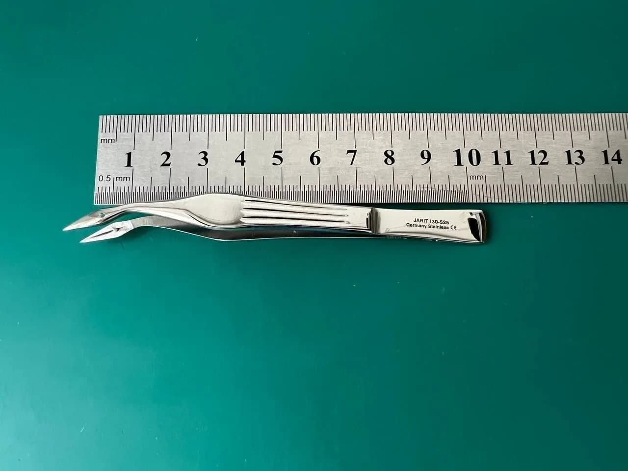 Jarit 130-525 Carmalt Splinter Forceps Angled, 4-1/8"