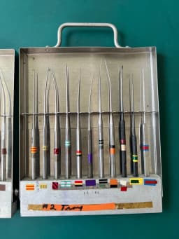 Lot of 22 ENT instruments with 2 cases Storz, Richards, V.Mueller, Weck