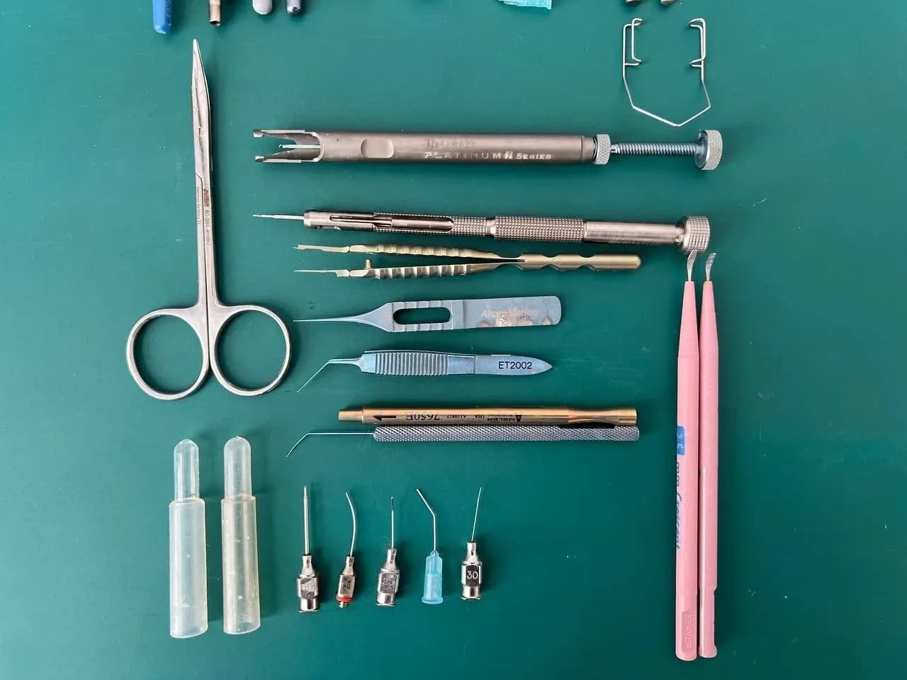 Lot ophtalmology instruments, Cataract Surgical Instruments with case,Ophthalmic