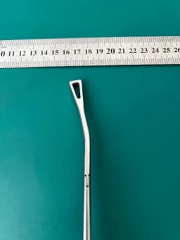 Затискач Duval Jarit 323-120, подвійний шарнір, трикутне кільце 10/11mm, вигнутий вліво