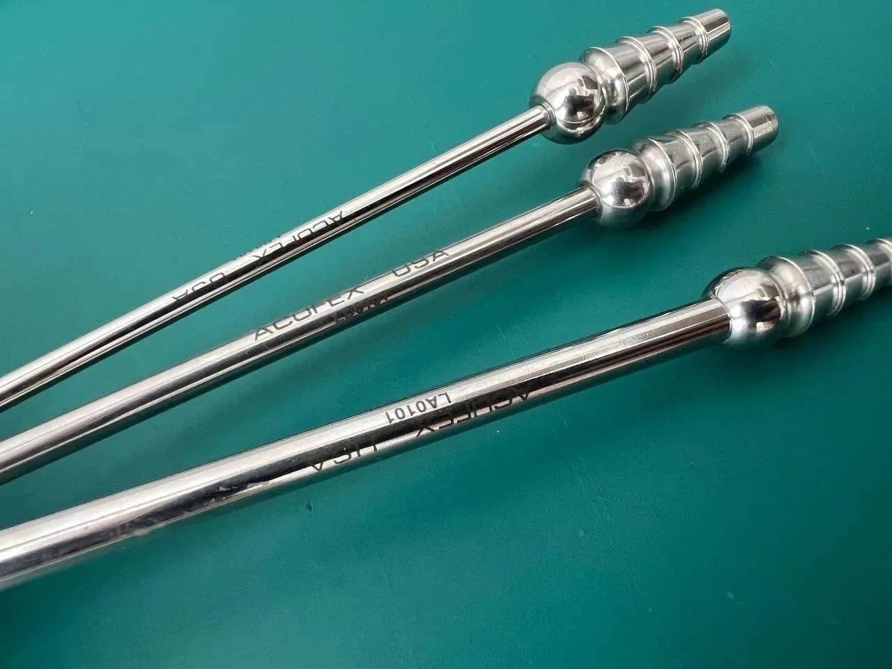 Lot of 3 Acufex Magnetic Suction Tube Cannula, LA0101, LB0101, LD0101