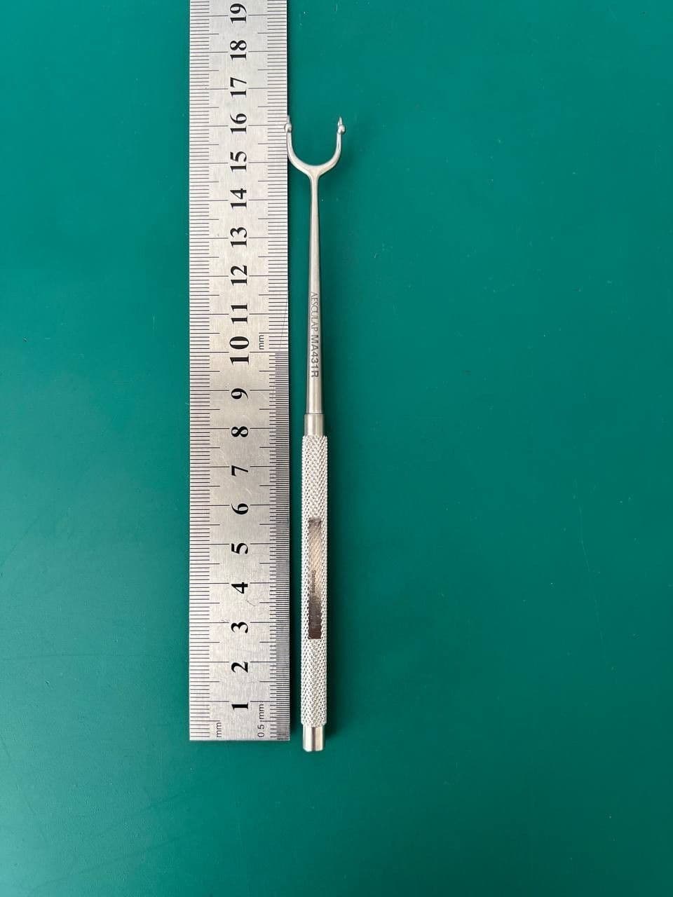 Носовий ретрактор Aesculap MA431R FOMON, 6 1/4″ (158 mm), 2 зубці, тупий/тупий