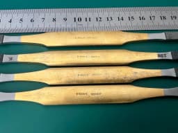 LOT of 4 Storz P1000 Gold Rasp Double-ended Straight Tungsten carbide ends 8-1/2