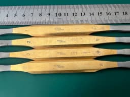 LOT of 4 Storz P1000 Gold Rasp Double-ended Straight Tungsten carbide ends 8-1/2