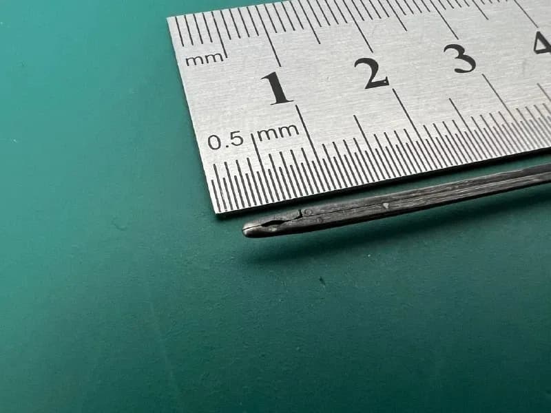 Чашкоподібний пінцет Richards 13-1024 Ebony, прямий, 2.8″