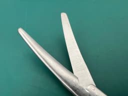 Jarit 323-730 Metzenbaum Supercut Scissor, Dual Pivot 10mm, Blunt Blades, Curved