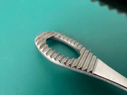 Karl Storz 40400K Surgical Sponge Forceps 10" Curved Jaw & Shanks
