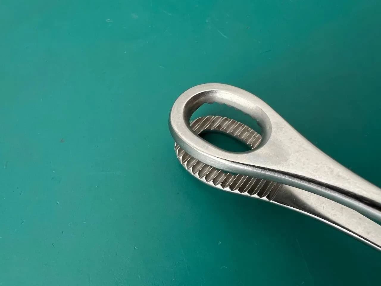 Karl Storz 40400K Surgical Sponge Forceps 10" Curved Jaw & Shanks