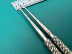 Lot of 2 Karl Storz JOSEPH Double Hook, 15 cm, 7 mm, 5 mm 2 prongs, Sharp 499205