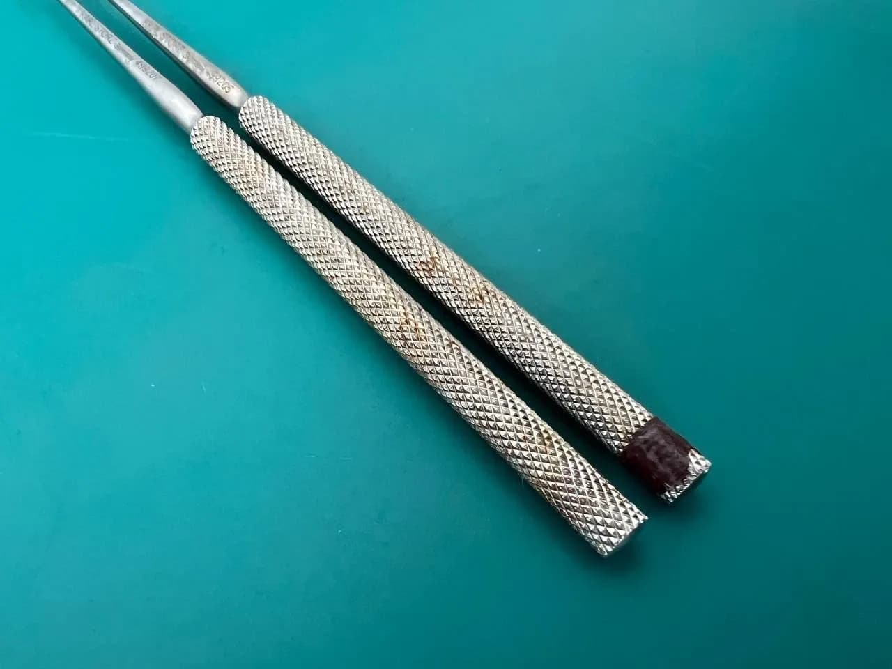 Lot of 2 Karl Storz JOSEPH Double Hook, 15 cm, 7 mm, 5 mm 2 prongs, Sharp 499205